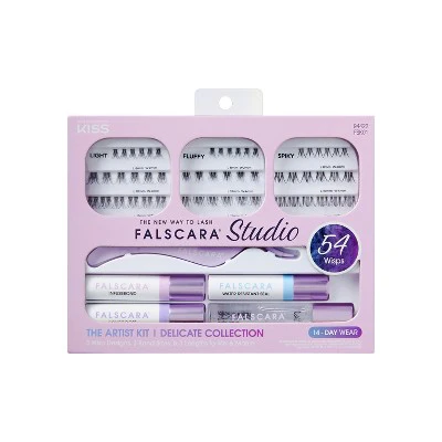 Falscara Studio The Artist Kit Lash Extension Kit Delicate Lash Clusters 57ct - Imperfect Box