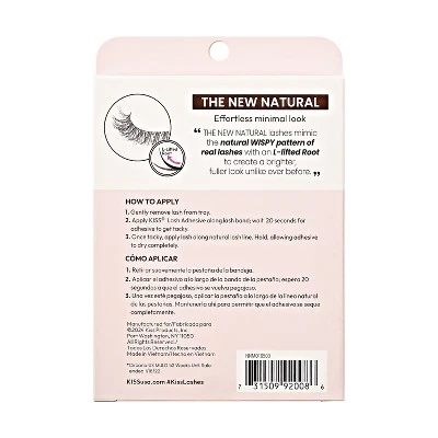 KISS Products The New Natural False Eyelashes Pearl Earring 4ct - Imperfect Box - Image 9
