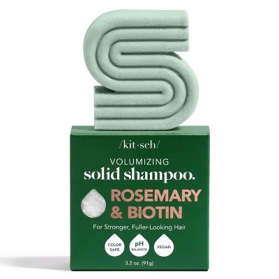 Kitsch Rosemary & Biotin Volumizing Solid Shampoo Bar 3.2oz - Imperfect Box