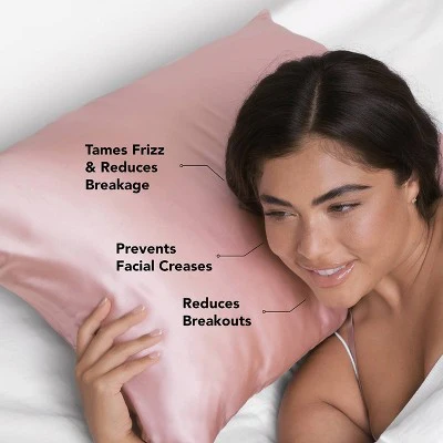 Kitsch Satin Pillowcase Pink - Imperfect Box - Image 5