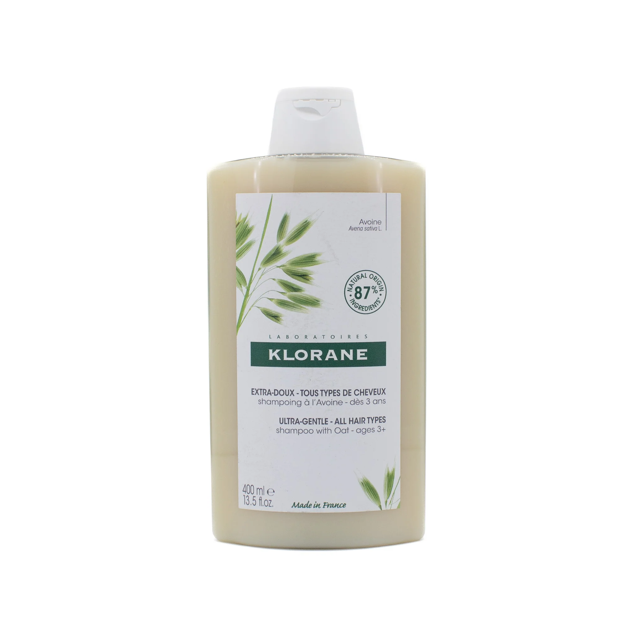 KLORANE Ultra-Gentle All Hair Types Shampoo With Oat 13.5oz - New