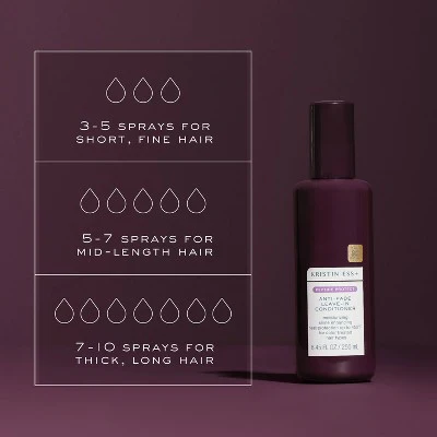 Kristin Ess+ Color Safe Leave-In Conditioner & Heat Protectant 8.45 fl oz - Imperfect Container - Image 9