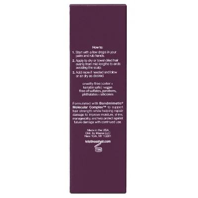 Kristin Ess + Hair Serum for Frizz & Damaged Hair 1.7 fl oz - Imperfect Box - Image 19