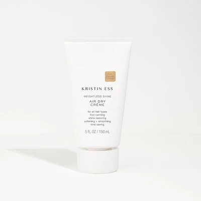 Kristin Ess Weightless Shine Air Dry Cream for Frizz Control, Curl Definition, Texture and Blow Out Prep 5 fl oz - Imperfect Container - Image 6