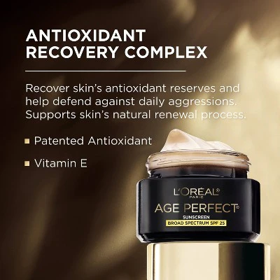 L'Oreal Paris Age Perfect Cell Renewal Anti-Aging Day Moisturizer SPF 25 1.7oz - Imperfect Box - Image 3