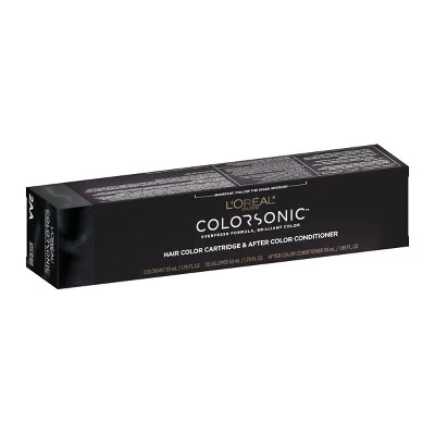 L'Oreal Paris Colorsonic Permanent Hair Color Cartridge Soft Black 2AA - Imperfect Box