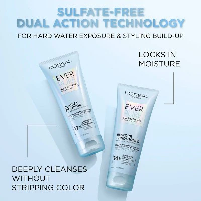 L'Oreal Paris EverPure Clarify Shampoo for Build Up 6.8 fl oz - New - Image 3