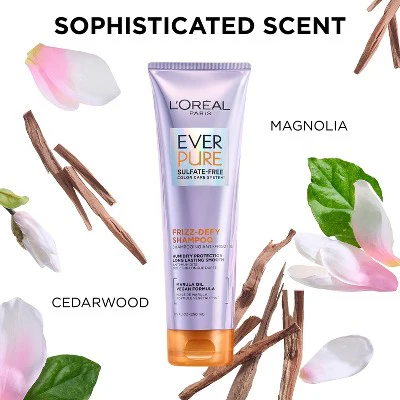 L'Oreal Paris EverPure Frizz-Defy Conditioner with Marula Oil 8.5 fl oz - Imperfect Container - Image 5