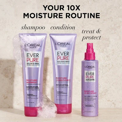 L'Oreal Paris EverPure Moisture Rosemary Oil Conditioner for Dry Hair 23 fl oz - Imperfect Container hi - Image 7