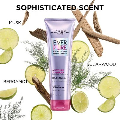 L'Oreal Paris EverPure Moisture Rosemary Oil Shampoo for Dry Hair 23 fl oz - Imperfect Container - Image 6
