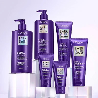 L'Oreal Paris EverPure Purple Shampoo & Conditioner Kit 6.8 fl oz - New - Image 8