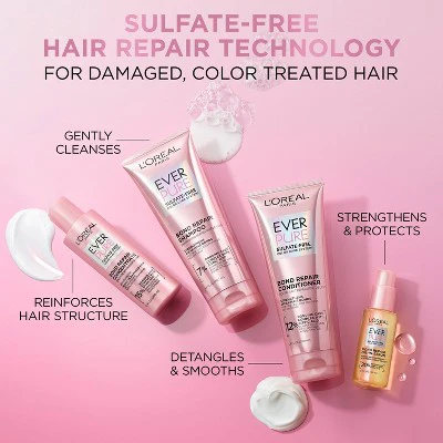 L'Oreal Paris EverPure Sulfate Free Bond Repair Color Care Conditioner 6.8 fl oz - New - Image 4