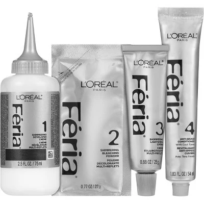 L'Oreal Paris Feria Advanced Lightening System Permanent Hair Color Extreme Platinum - Imperfect Box - Image 2