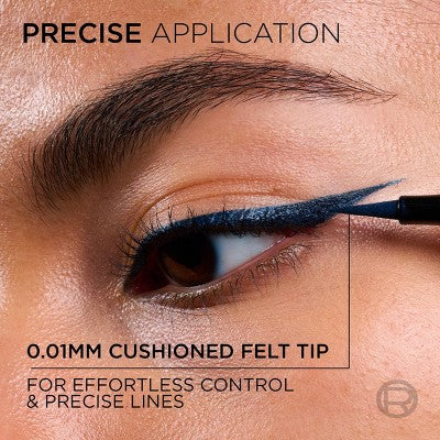 L'Oreal Paris Haute Precision Waterproof Felt Tip Liquid Eyeliner 30 Blue Suede 0.03 fl oz - Missing Box - Image 3