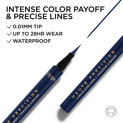 L'Oreal Paris Haute Precision Waterproof Felt Tip Liquid Eyeliner 30 Blue Suede 0.03 fl oz - Missing Box - Image 4