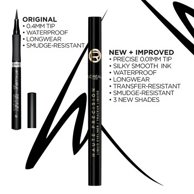 L'Oreal Paris Haute Precision Waterproof Felt Tip Liquid Eyeliner 30 Blue Suede 0.03 fl oz - Missing Box - Image 6