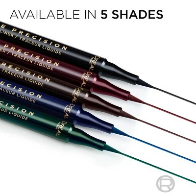 L'Oreal Paris Haute Precision Waterproof Felt Tip Liquid Eyeliner 30 Blue Suede 0.03 fl oz - Missing Box - Image 7