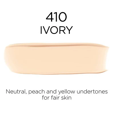 L'Oreal Paris Infallible 32HR Fresh Wear Foundation SPF 25 410 Ivory 1 fl oz - New - Image 2