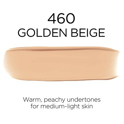 L'Oreal Paris Infallible 32HR Fresh Wear Foundation with SPF 25 460 Golden Beige 1 fl oz - New - Image 2