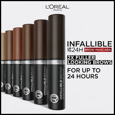 L'Oreal Paris Infallible Brows 24H Volumizing Eyebrow Mascara 5 Brunette 0.13 fl oz - Imperfect Box - Image 3