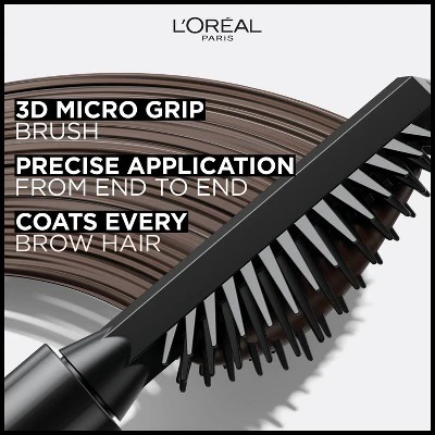 L'Oreal Paris Infallible Brows 24H Volumizing Eyebrow Mascara 6 Light Brunette 0.13 fl oz - Imperfect Box - Image 4