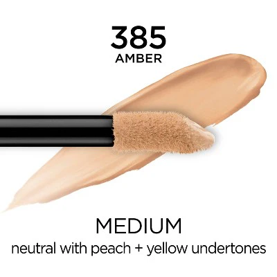 L'Oreal Paris Infallible Full Coverage, Waterproof Concealer 385 Amber 0.33 fl oz - Imperfect Container - Image 2