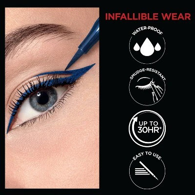 L'Oreal Paris Infallible Grip Precision Felt Tip Waterproof Eyeliner 610 Gray 0.034 fl oz - Imperfect Box - Image 5