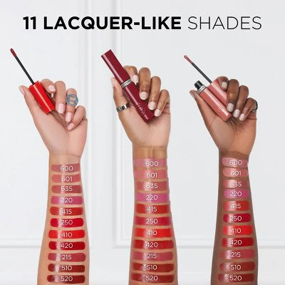 L'Oreal Paris Infallible Lacque Resistance Liquid Lipstick Berry Bordeaux 0.13 fl oz - New - Image 5