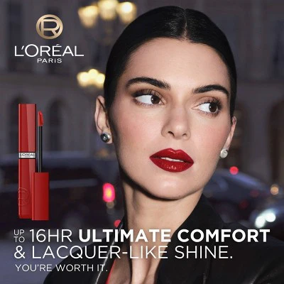 L'Oreal Paris Infallible Lacque Resistance Liquid Lipstick Berry Bordeaux 0.13 fl oz - New - Image 6