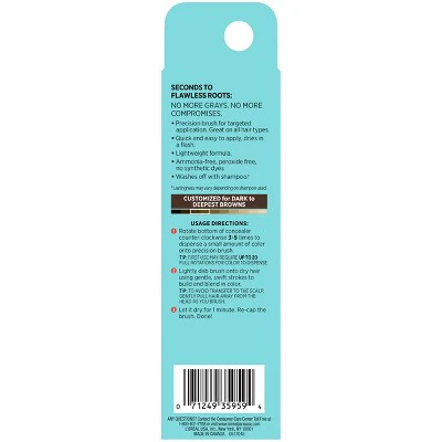 L'Oreal Paris Magic Root Precision Temporary Gray Concealer Dark Brown 0.05 fl oz - Imperfect Box - Image 2