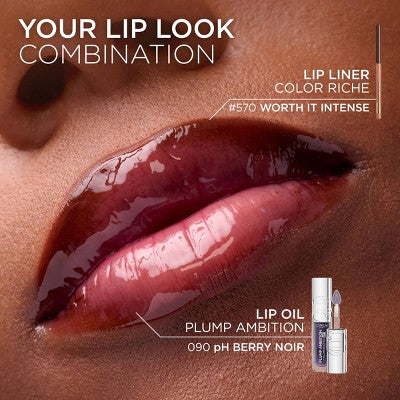 L'Oreal Paris Plump Ambition Hyaluron pH Lip Oil Plumping Lip Gloss Coral 0.16 fl oz - New - Image 10