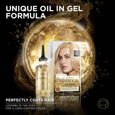 L'Oreal Paris Superior Preference Fade-Defying Color + Shine System 6.5 fl oz 6.5G Lightest Golden Brown 1 Kit - Imperfect Box - Image 4