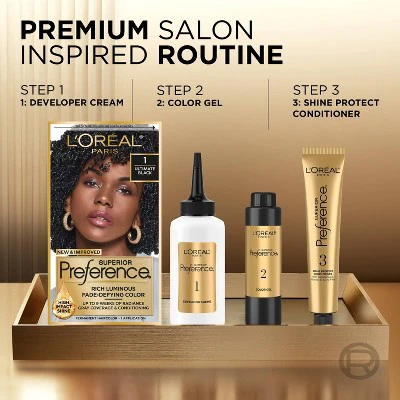L'Oreal Paris Superior Preference Fade-Defying Color + Shine System 6.5 fl oz 6.5G Lightest Golden Brown 1 Kit - Imperfect Box - Image 5