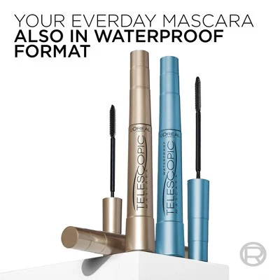 L'Oreal Paris Telescopic Original Washable Mascara 910 Blackest Black 0.27 fl oz - Imperfect Box - Image 9