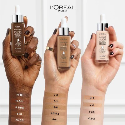 L'Oreal Paris True Match Hyaluronic Tinted Serum Skincare Hybrid 5-6 Medium-Tan 1 fl oz - New - Image 4
