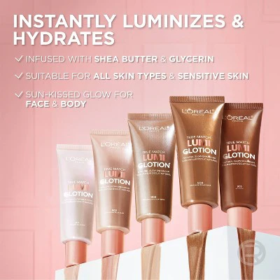 L'Oreal Paris True Match Lumi Glotion Natural Glow Enhancer 904 Deep Glow 1.35 fl oz. - New - Image 10