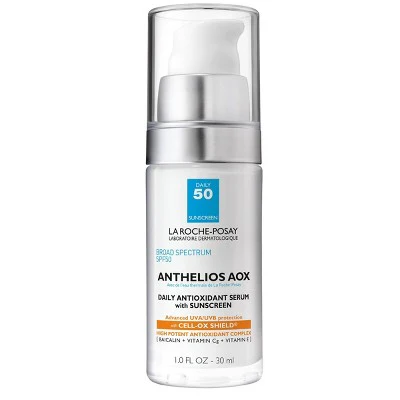 La Roche Posay Anthelios AOX Daily Antioxidant Face Serum with Sunscreen SPF 50 1 fl oz - Imperfect Box