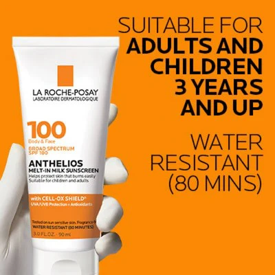 La Roche Posay Anthelios Melt in Milk Sunscreen Lotion SPF 100 3.0 fl oz - Imperfect Box - Image 9