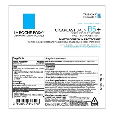 La Roche Posay Cicaplast B5 OTC Soothing Therapeutic Muti-Purpose Cream 3.38 fl oz - Imperfect Container - Image 2