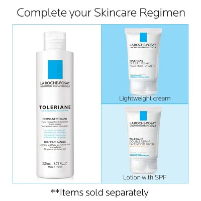 La Roche Posay Toleriane Dermo Milky Facial Makeup Remover Unscented 6.76 fl oz - New - Image 3
