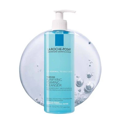 La Roche Posay Toleriane Purifying Facial Cleanser 13.52 fl oz - Imperfect Container - Image 2