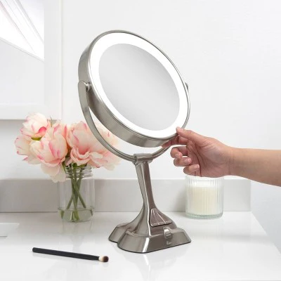 LED Variable Lighted Vanity Mirror Zadro: 10x Magnifying - Imperfect Box - Image 3