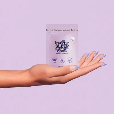 Lemme Sleep Gummies Deep Sleep Support 5 mg Melatonin, Magnesium & L-Theanine Berry 14ct - New - Image 2