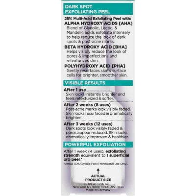 L'Oreal Paris Bright Reveal Dark Spot Exfoliant Peel - Imperfect Box - Image 10