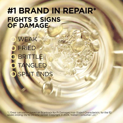 L'Oreal Paris Elvive Total Repair 5 Protein Recharge Leave In Conditioner 5.1 fl oz - Imperfect Container - Image 4