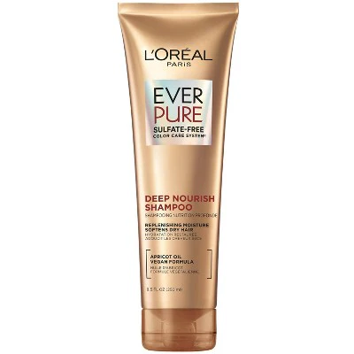 L'Oreal Paris EverCreme Sulfate Free Deep Nourish Shampoo 8.5 fl oz - Imperfect Container
