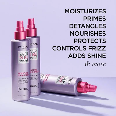 L'Oreal Paris EverPure 21-in-1 Leave In Conditioner Spray 6.8 fl oz - New - Image 3