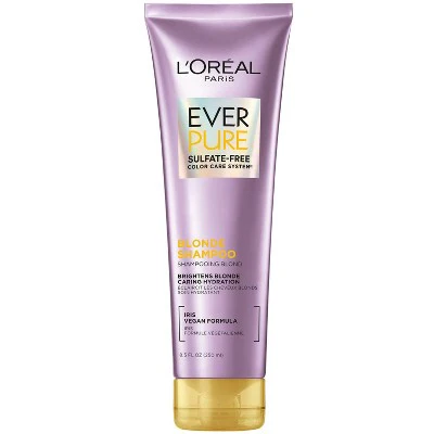 L'Oreal Paris EverPure Sulfate Free Blonde Shampoo 8.5 fl oz - Imperfect Container