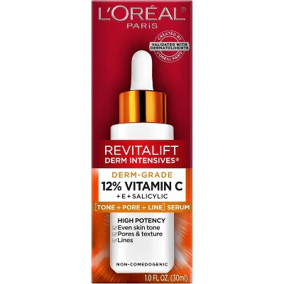 L'Oreal Paris Revitalift 12% Vitamin C + E + Salicylic Serum 1 fl oz - Imperfect Box - Image 2