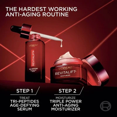 L'Oreal Paris Revitalift Triple Power 3% Peptides Serum 1 fl oz - Missing Box - Image 7